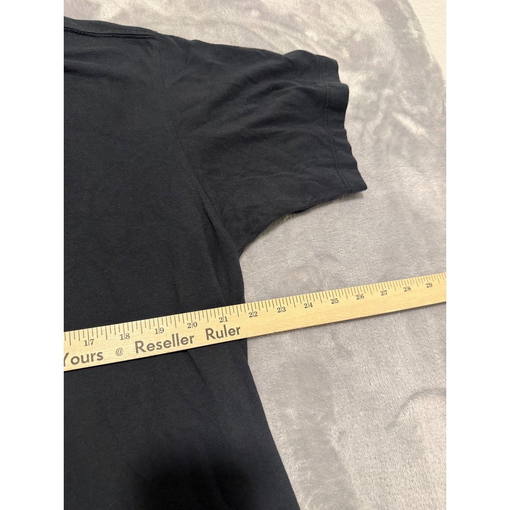 Buck Mason T-Shirt Mens 21x25 L Black Short Sleeve Crew Neck Cotton USA Made - Picture 3 of 6